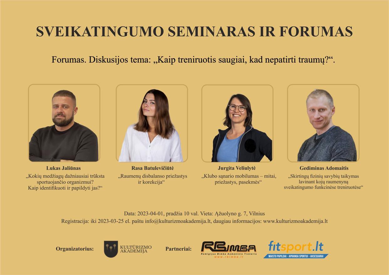 Sveikatingumo seminaras ir forumas 2023-04-01